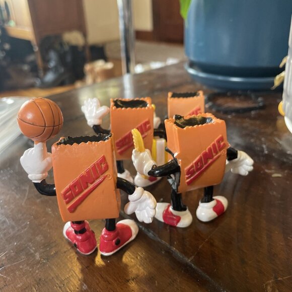 Sonic 1989 Brown Bag Juniors Wacky Pack Kids Meal Set of 4 - Picture 6 of 8